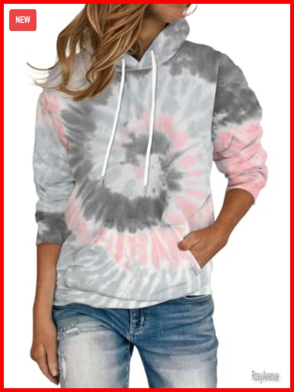 Womens Oversized Hoodie Long Sleeve Pullover Sweatshirt with Kangaroo Pocket